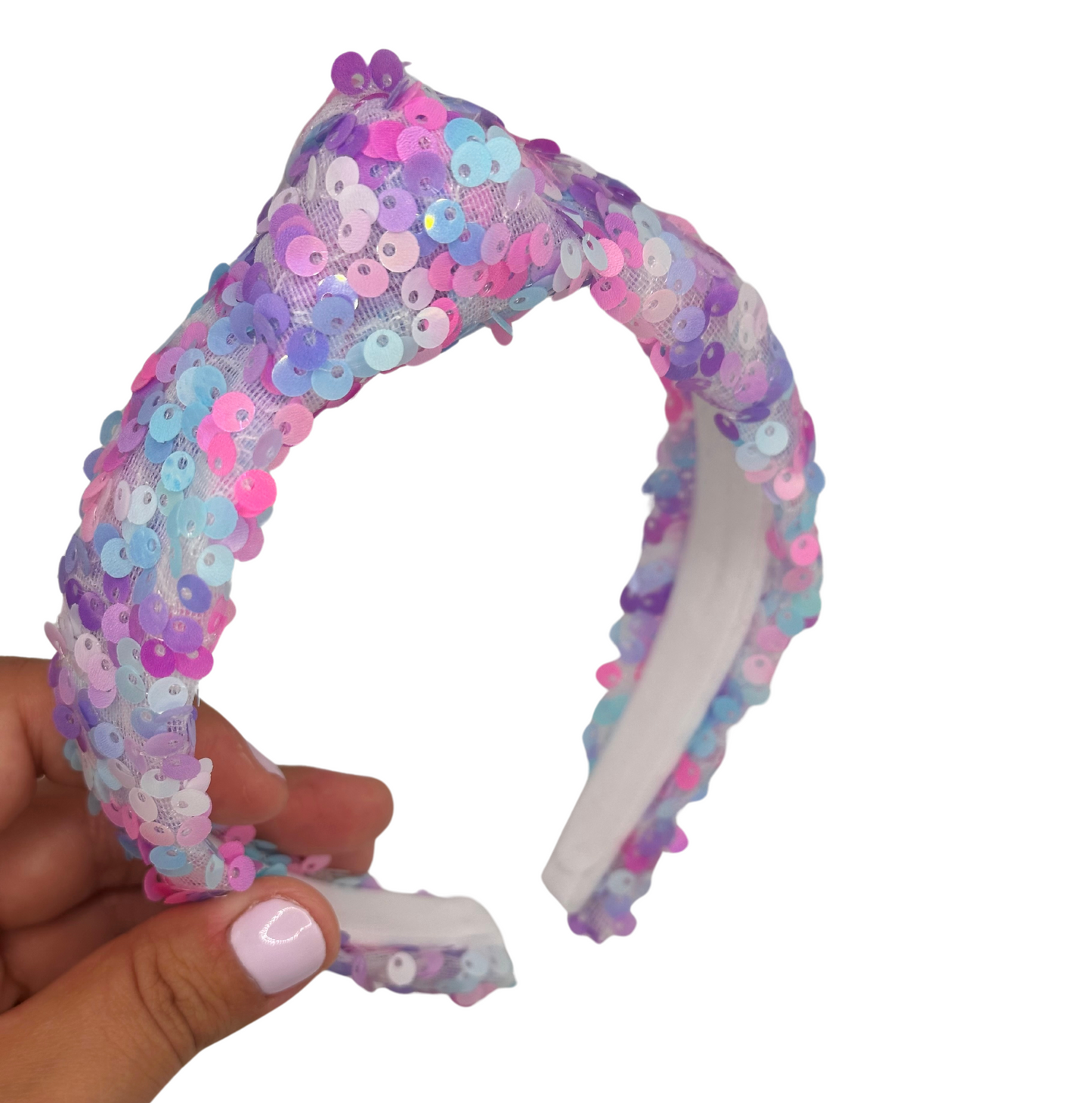 Mermaid Sequin Knotted Headband