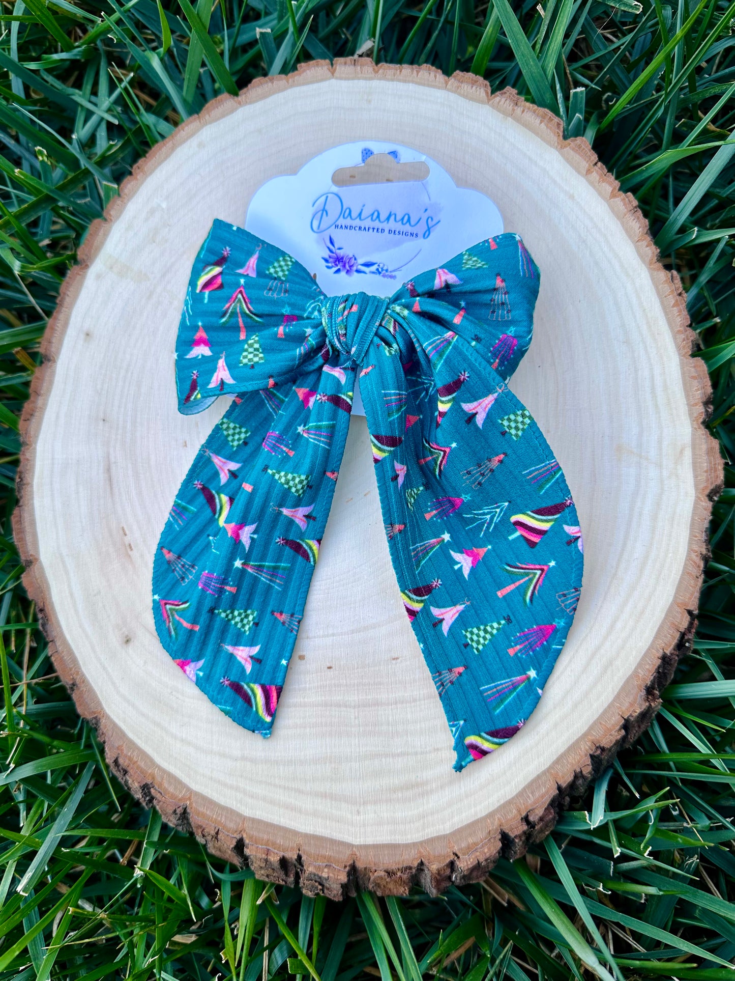 Christmas Fabric Bows, Alligator Clip Bows