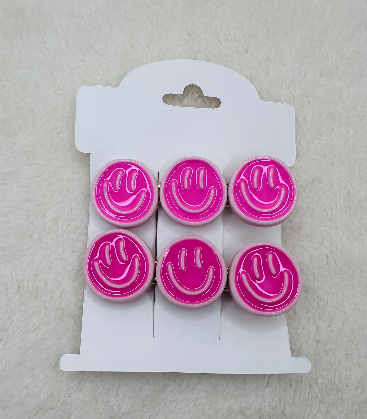 Smiley Face Hair Clips