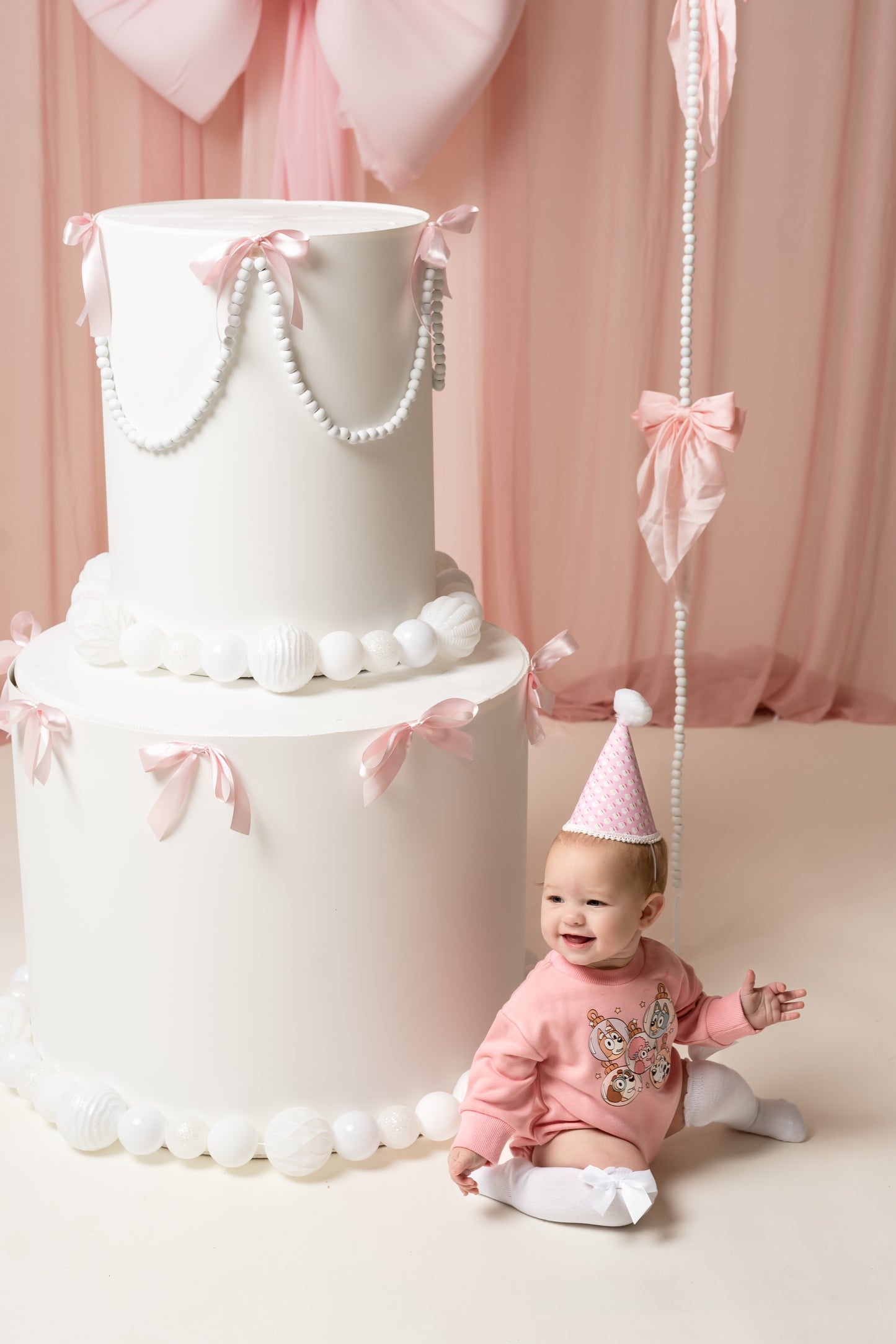 Christmas Dog Ornaments Pink Bubble Romper