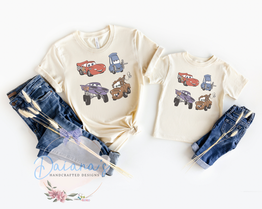 Mommy & Me Natural Cars Park T-Shirt