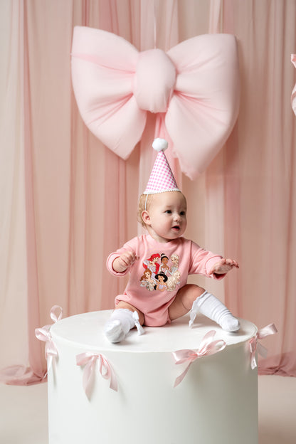 Princess Pink Bubble Romper