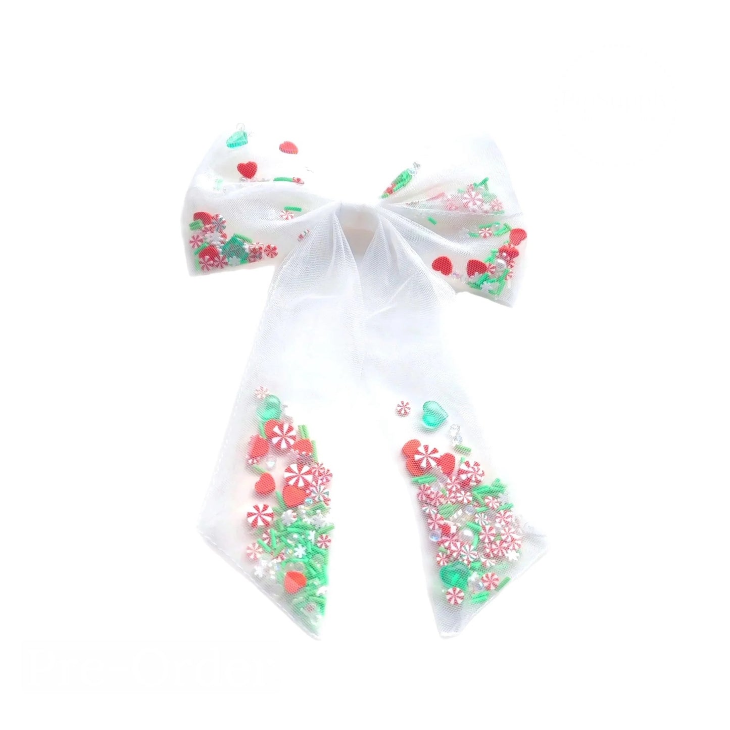 Holiday Mix Long Tail Shaker Bow