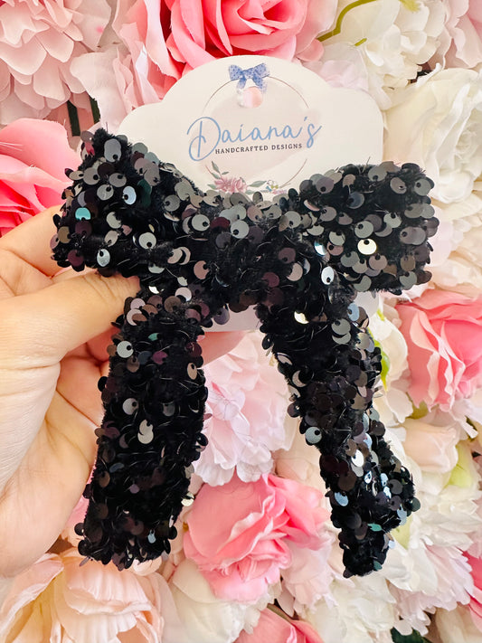 Celebration Sequin Long Tail Bow