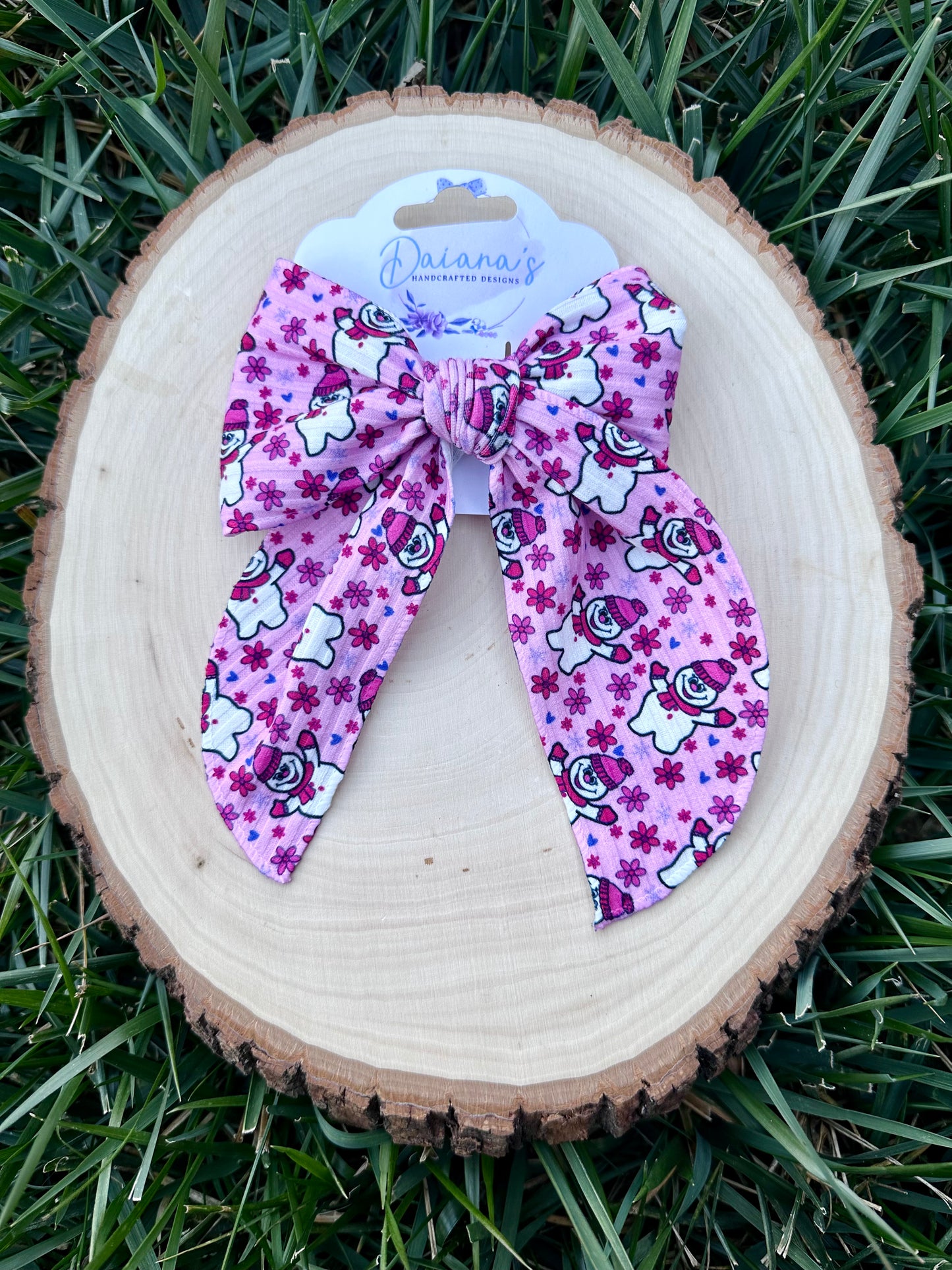 Christmas Fabric Bows, Alligator Clip Bows