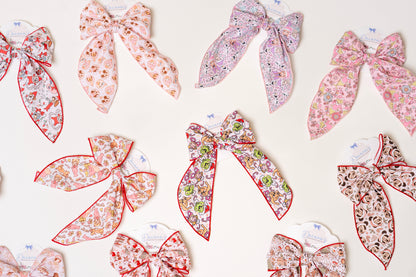Christmas Themed Fabric Bows