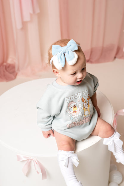 Hooray Christmas Dog Bubble Romper