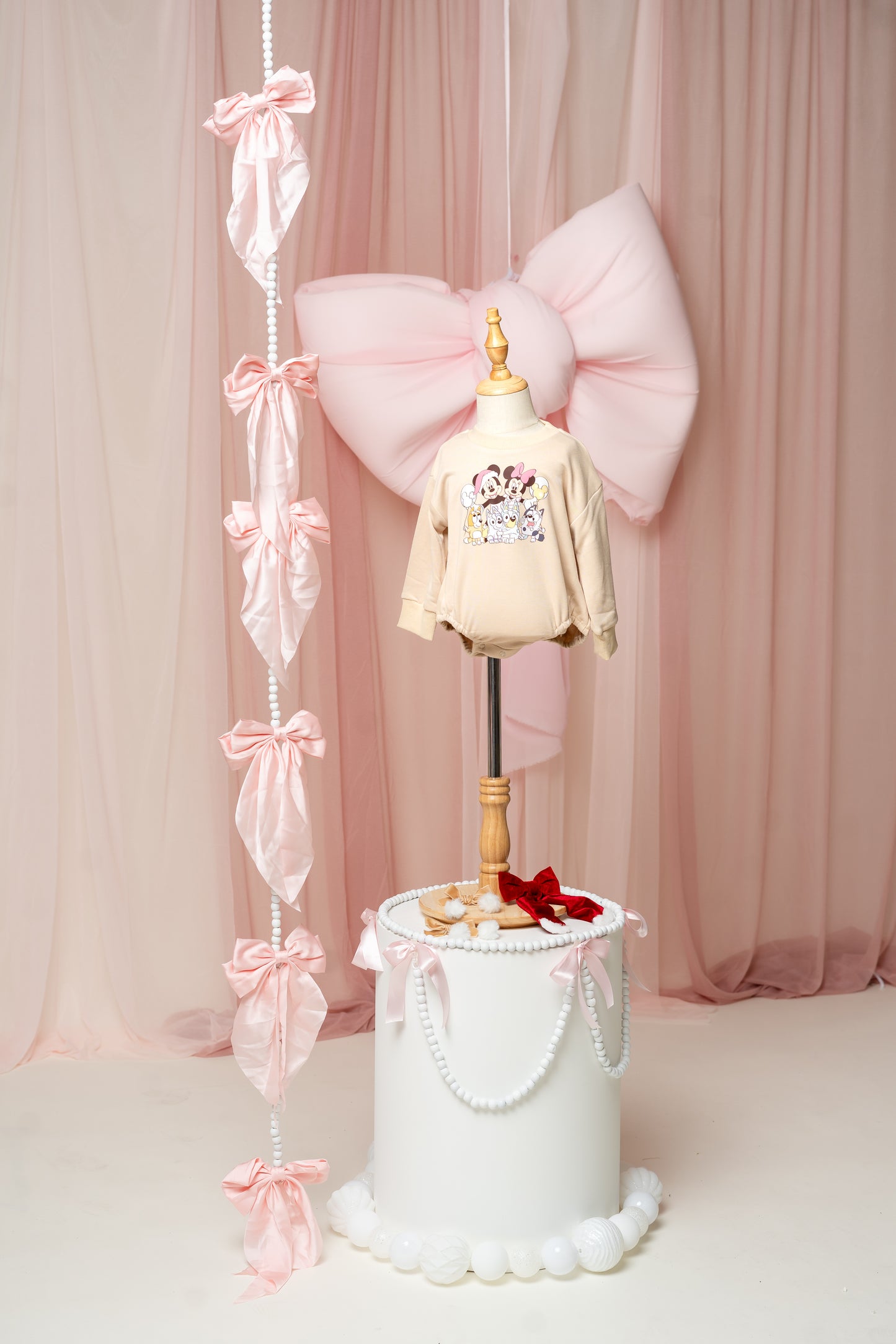 Christmas Mouse & Dogs Bubble Romper