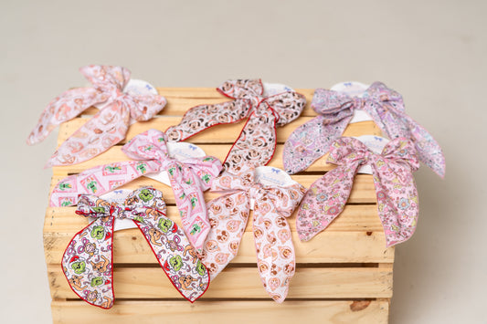 Christmas Themed Fabric Bows