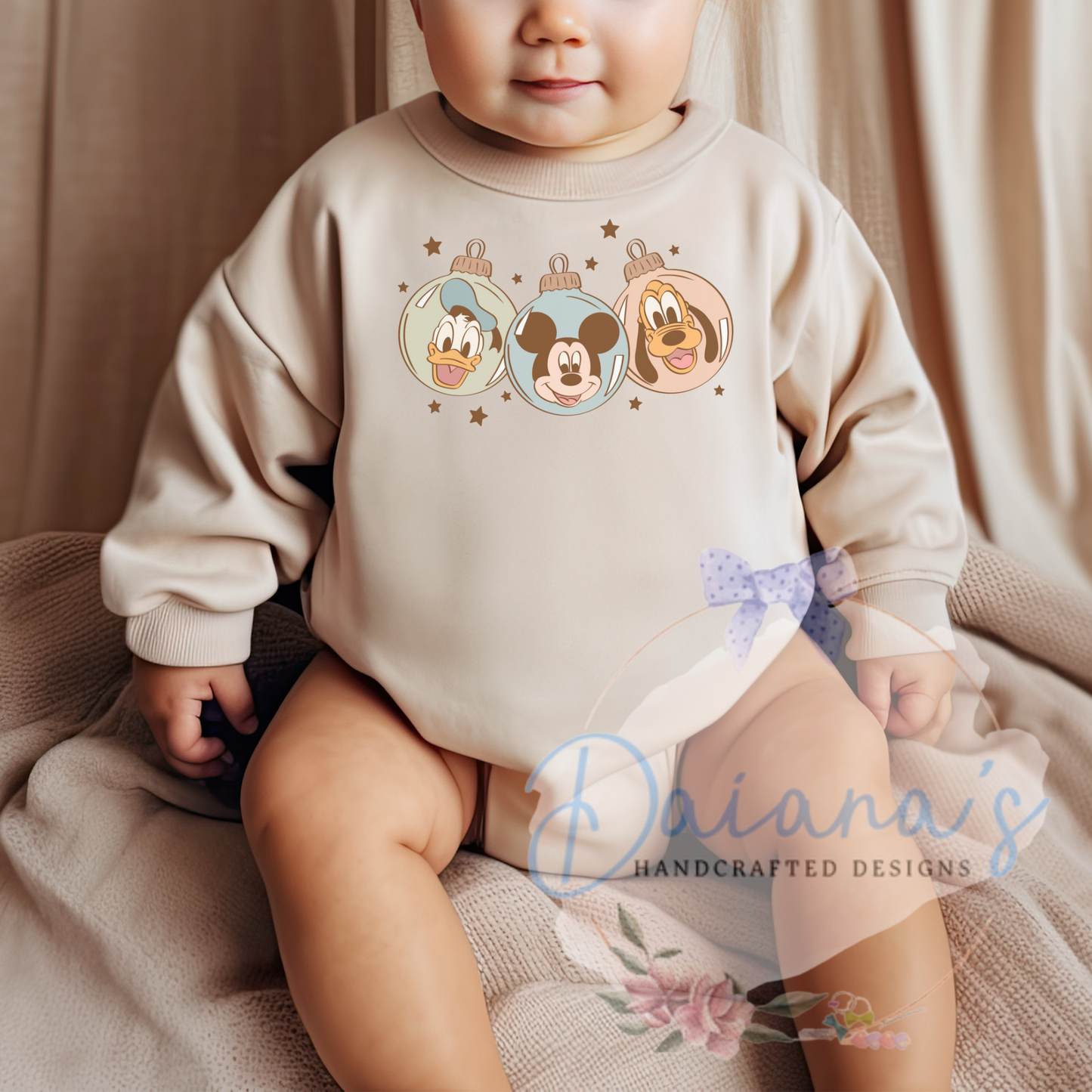 Christmas Mouse Pals Ornaments Bubble Romper