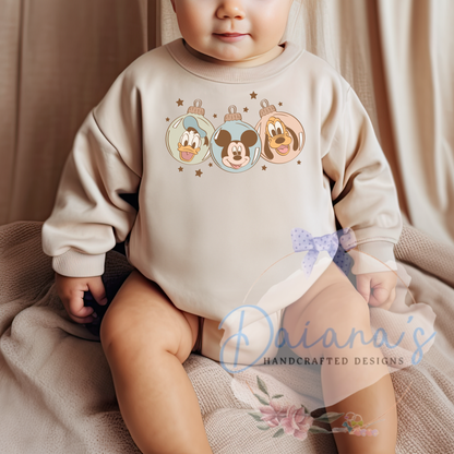 Christmas Mouse Pals Ornaments Bubble Romper