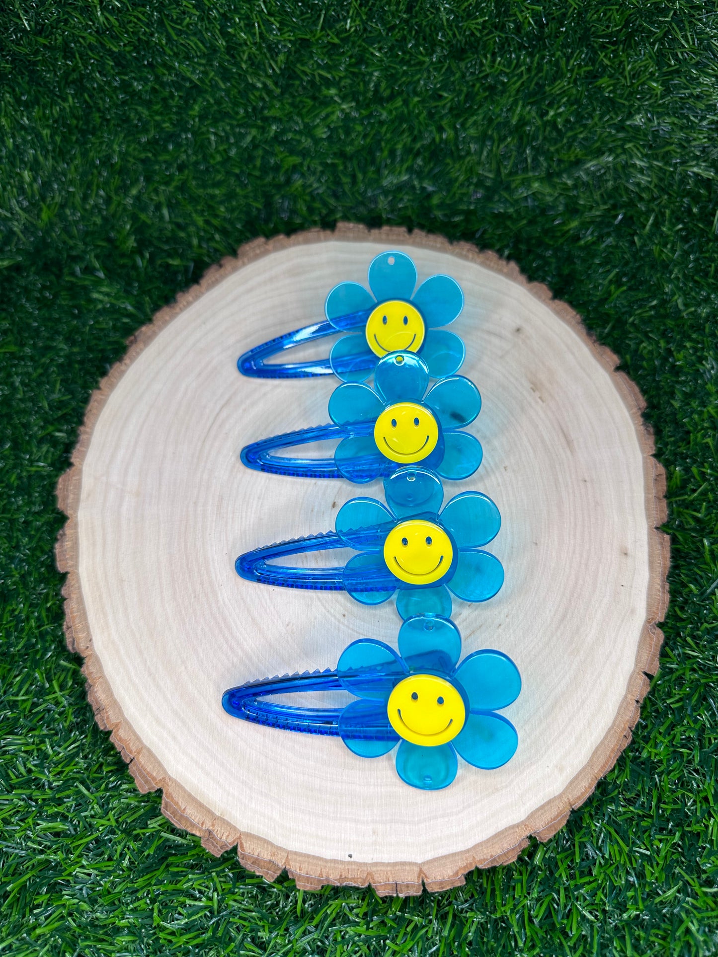 Groovy Smiley Daisy Hair Clip